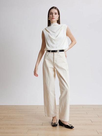 PAZZION, Marlie Buckle Patent Leather Low Heels, Black