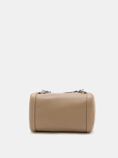 PAZZION, Mireille Leather Box Bag, Almond