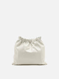 PAZZION, Nellie Chained Leather Shoulder Bag, White