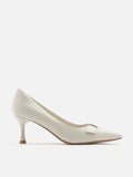 PAZZION, Noelle Leather Pumps, White