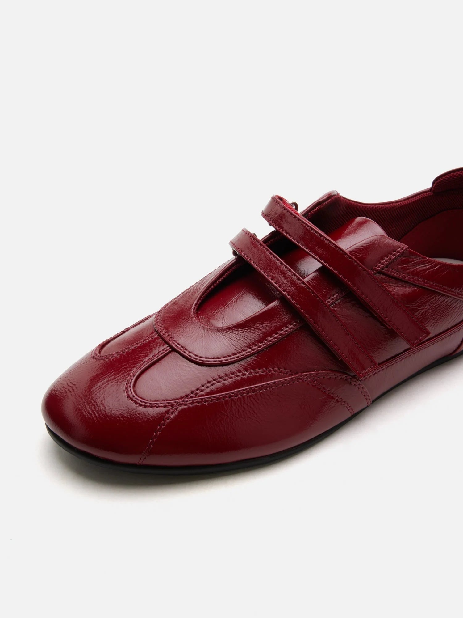 PAZZION, Noralyn Double Velcro Strap Sneakers, Red