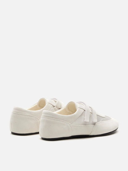 PAZZION, Noralyn Double Velcro Strap Sneakers, White