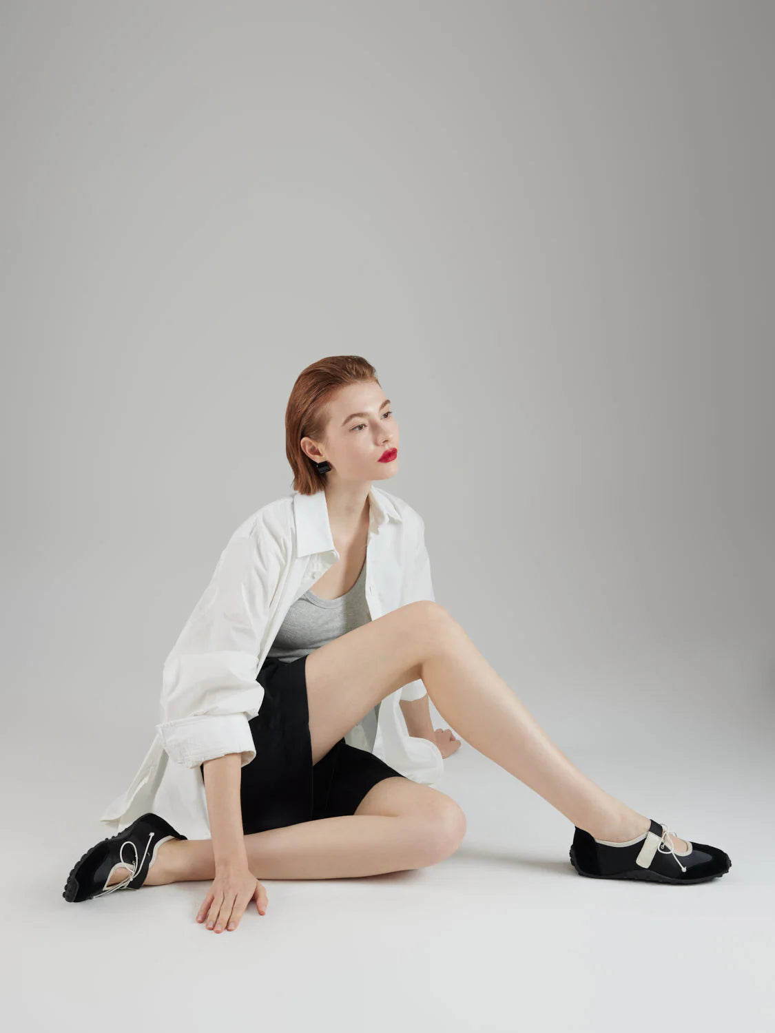 PAZZION, Oravienne Bow-Tied Velcro Sneakers, Black