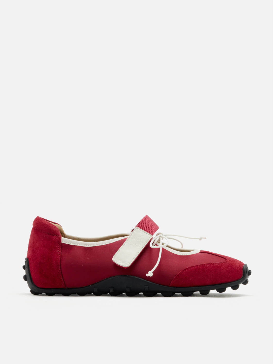 PAZZION, Oravienne Bow-Tied Velcro Sneakers, Red