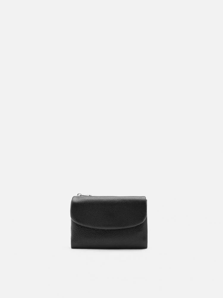 PAZZION, Paula Mini Leather Pouch, Black