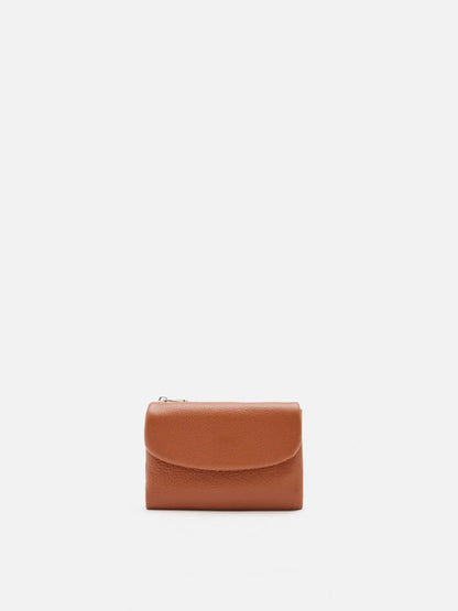 PAZZION, Paula Mini Leather Pouch, Brown