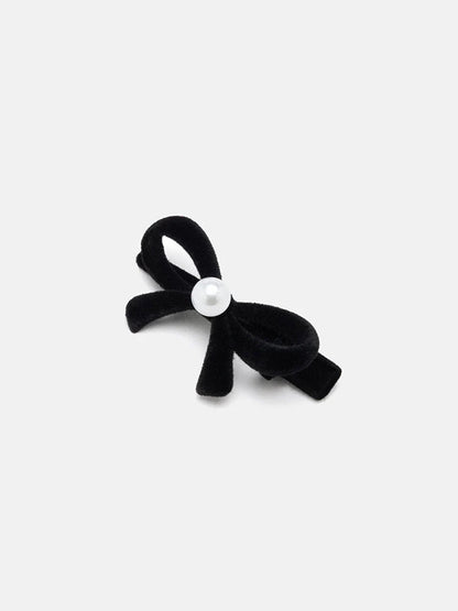 PAZZION, Paulina Bow Hair Clip, Black