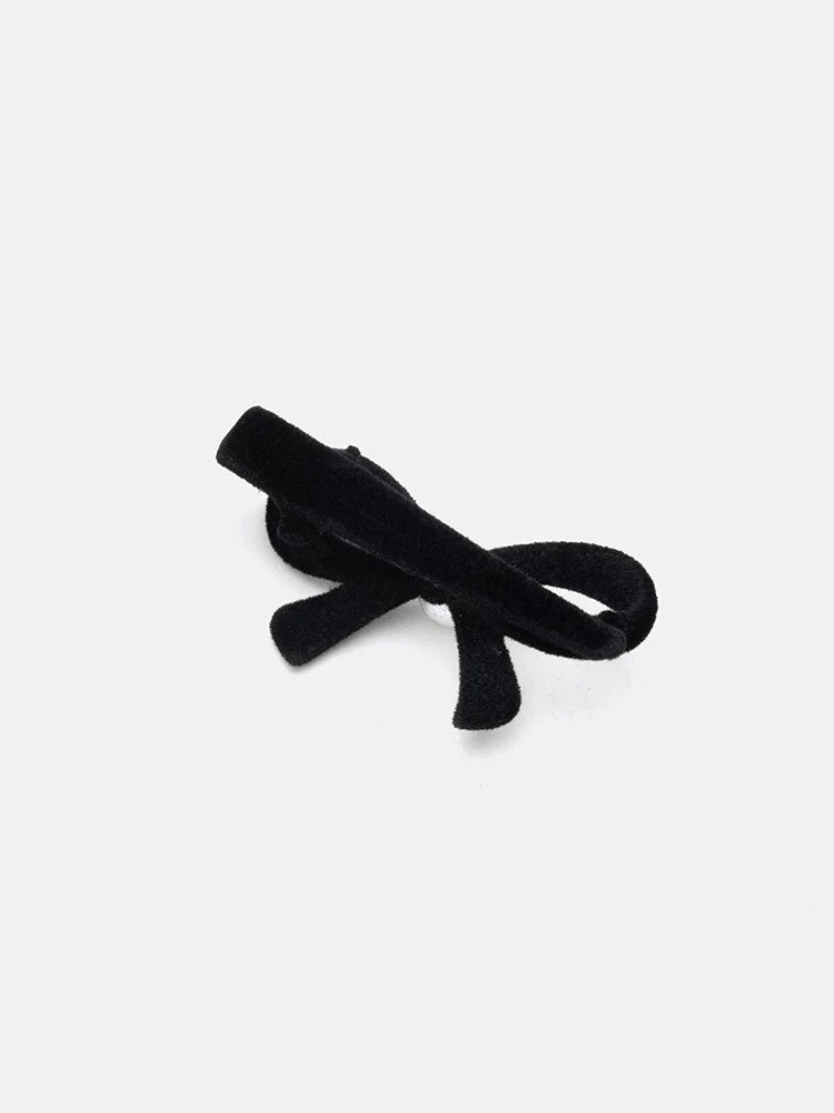 PAZZION, Paulina Bow Hair Clip, Black