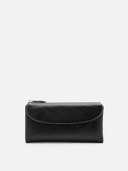 PAZZION, Pauline Leather Pouch, Black