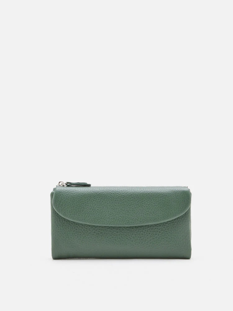 PAZZION, Pauline Leather Pouch, Green