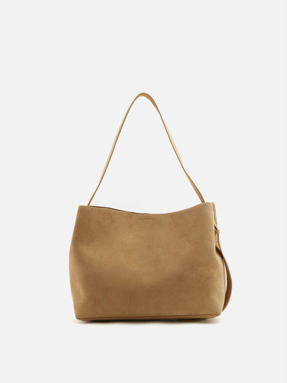 PAZZION, Perylisse Leather Bag, Almond