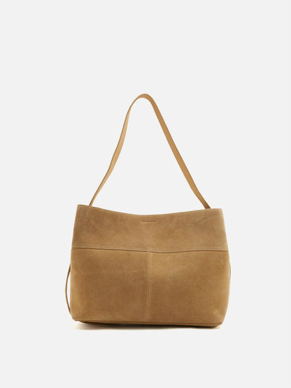 PAZZION, Perylisse Leather Bag, Almond