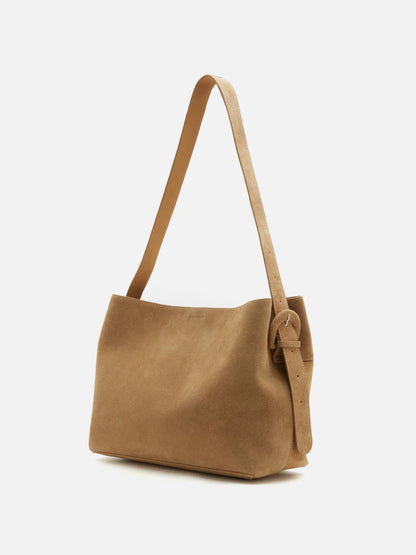 PAZZION, Perylisse Leather Bag, Almond