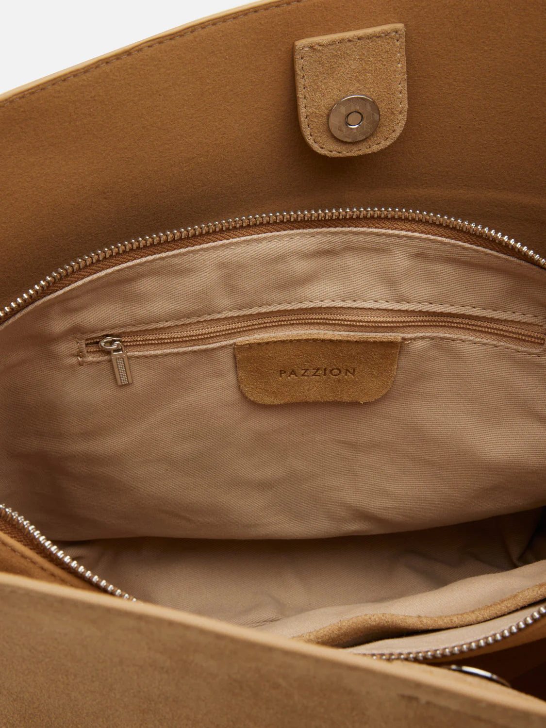 PAZZION, Perylisse Leather Bag, Almond