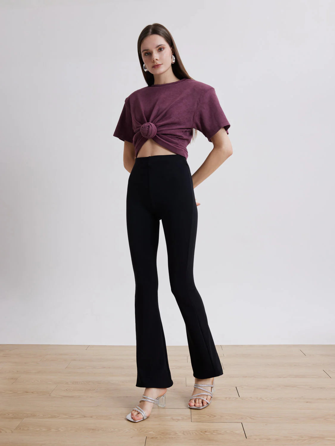 PAZZION, Phillis Braided Strap Sandal Heels, Silver