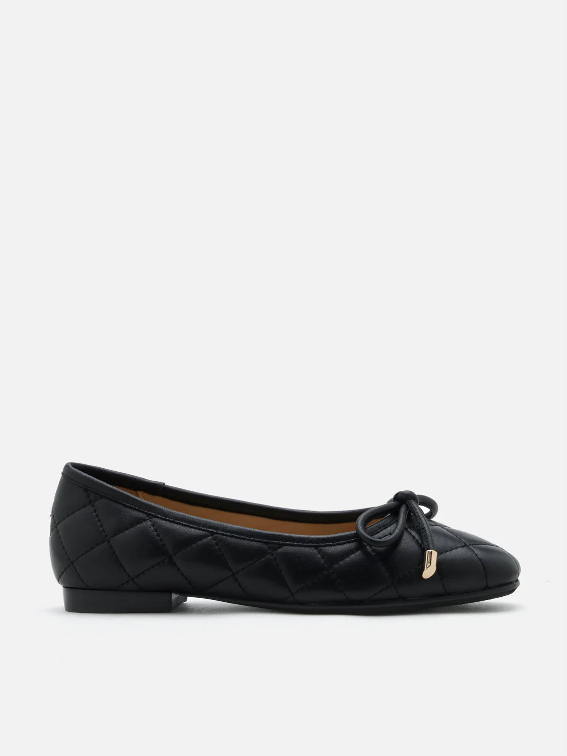 PAZZION, Quinn Quilted Bow Flats, Black