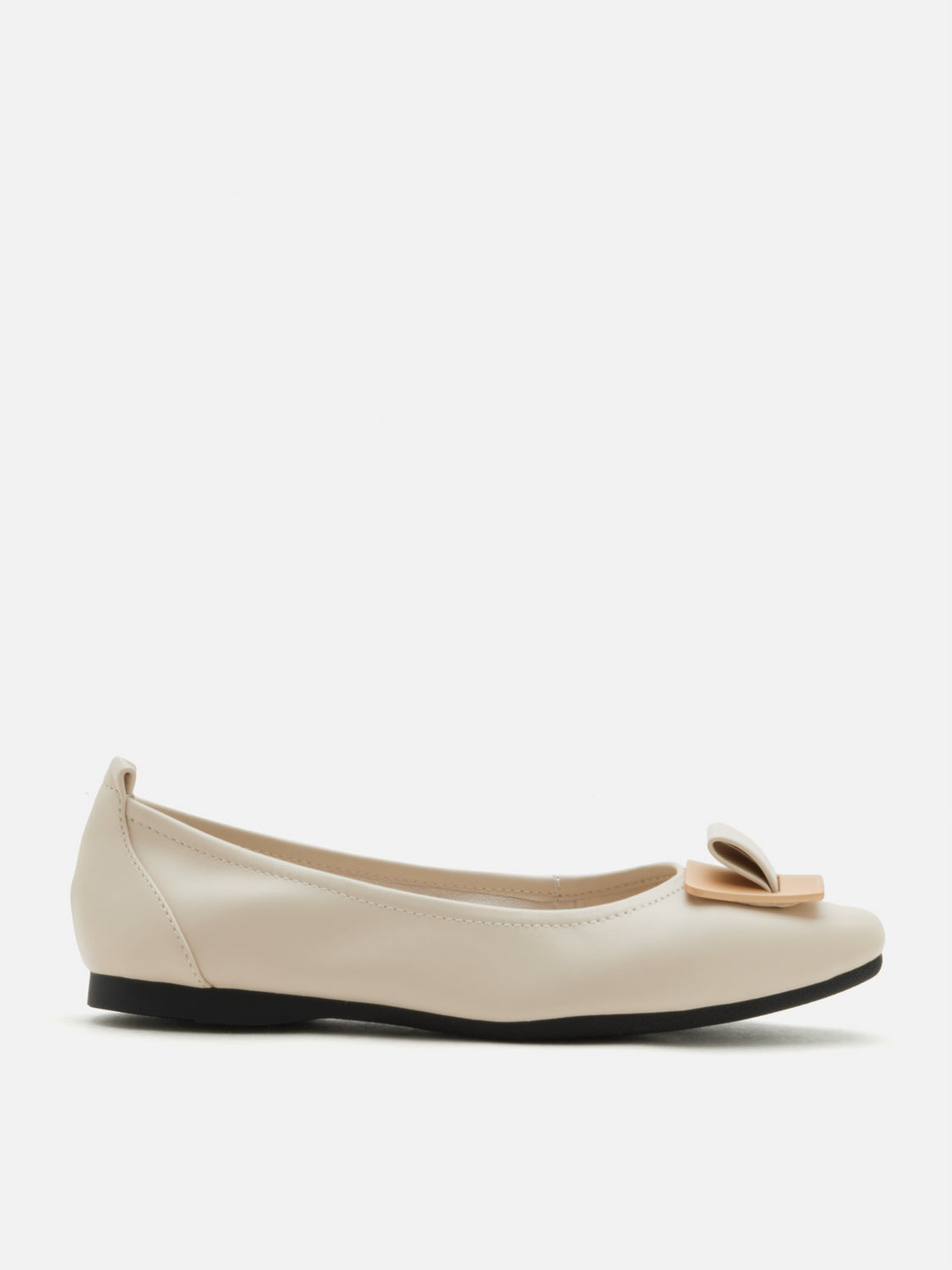 PAZZION, Rahma Ornament Flats, Beige