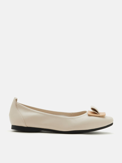 PAZZION, Rahma Ornament Flats, Beige