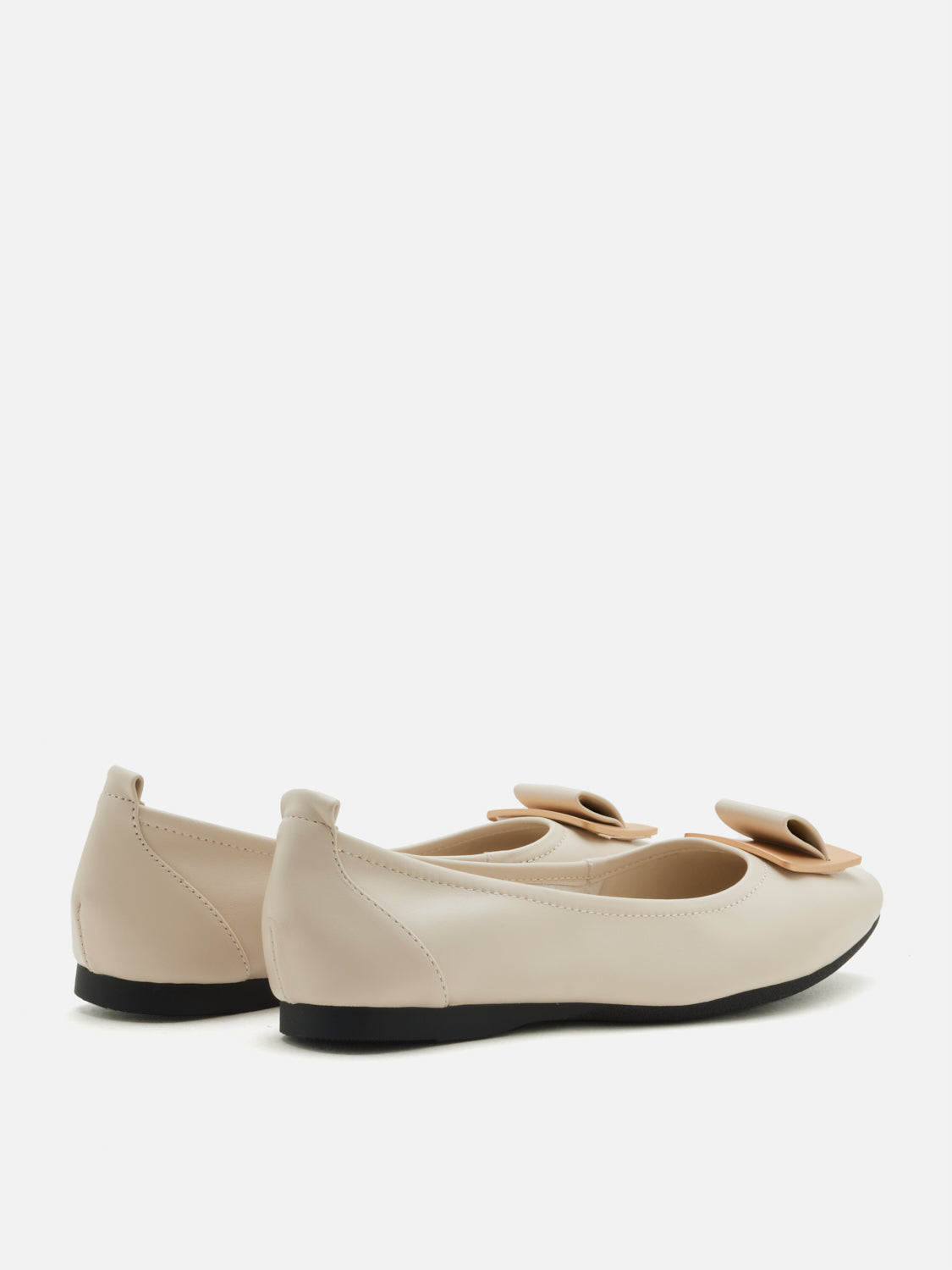 PAZZION, Rahma Ornament Flats, Beige