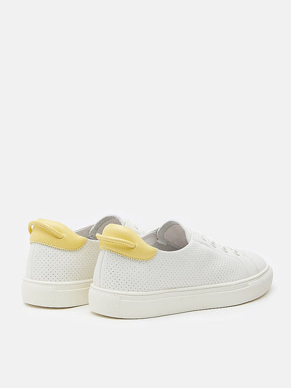 PAZZION, Reagan Contrast Sneakers, Yellow