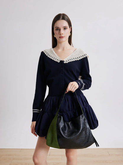 PAZZION, Rosamund Shoulder Bag, Black