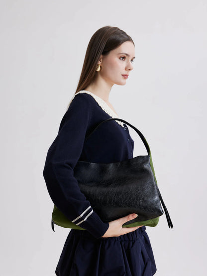 PAZZION, Rosamund Shoulder Bag, Black