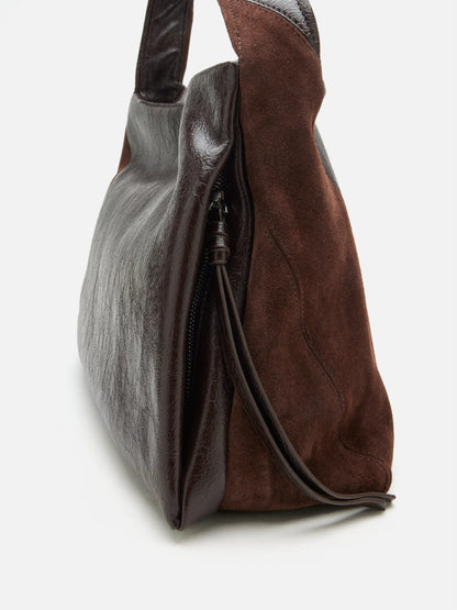 PAZZION, Rosamund Shoulder Bag, Brown