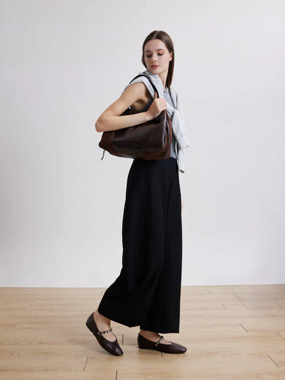 PAZZION, Rosamund Shoulder Bag, Brown