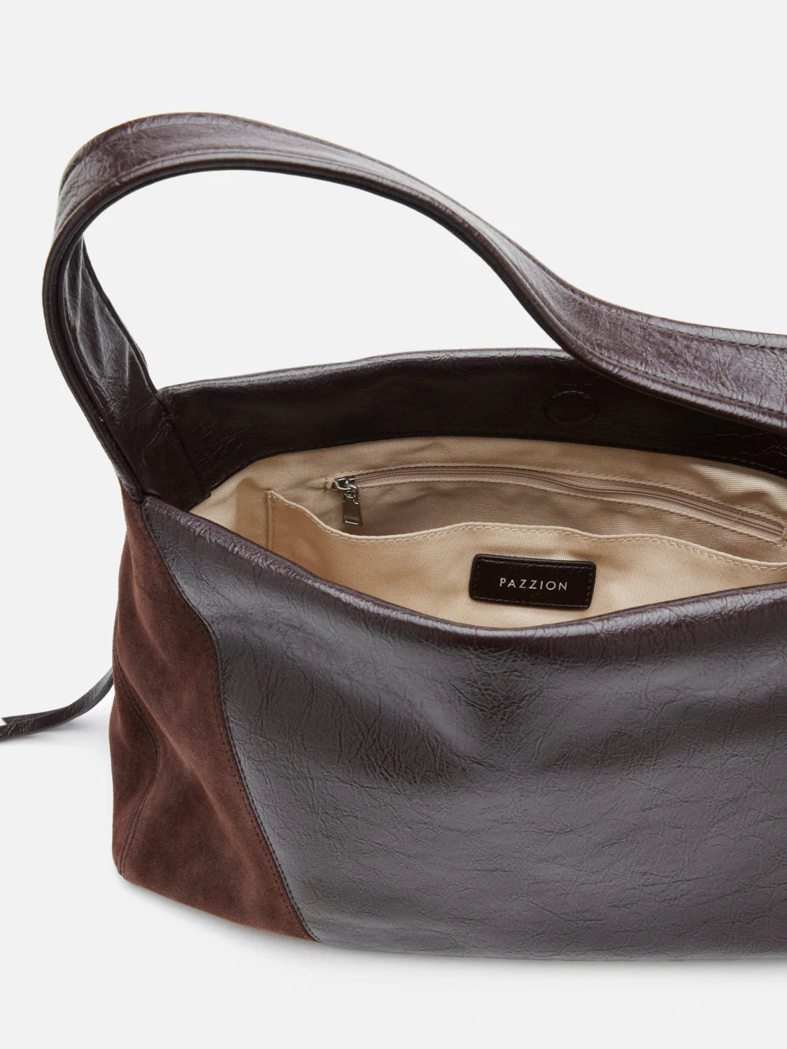 PAZZION, Rosamund Shoulder Bag, Brown
