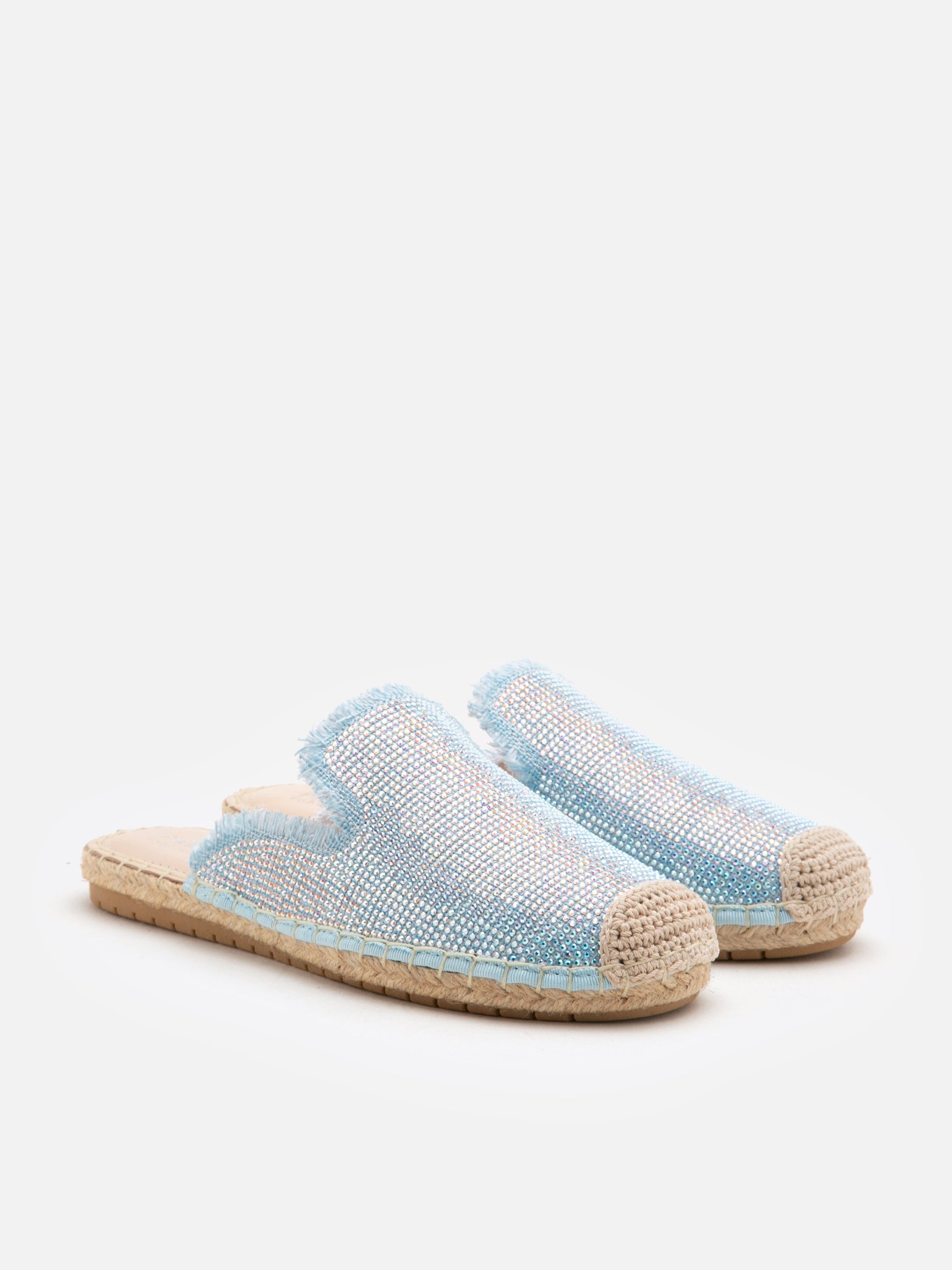 PAZZION, Saline Espadrille Mules, Blue