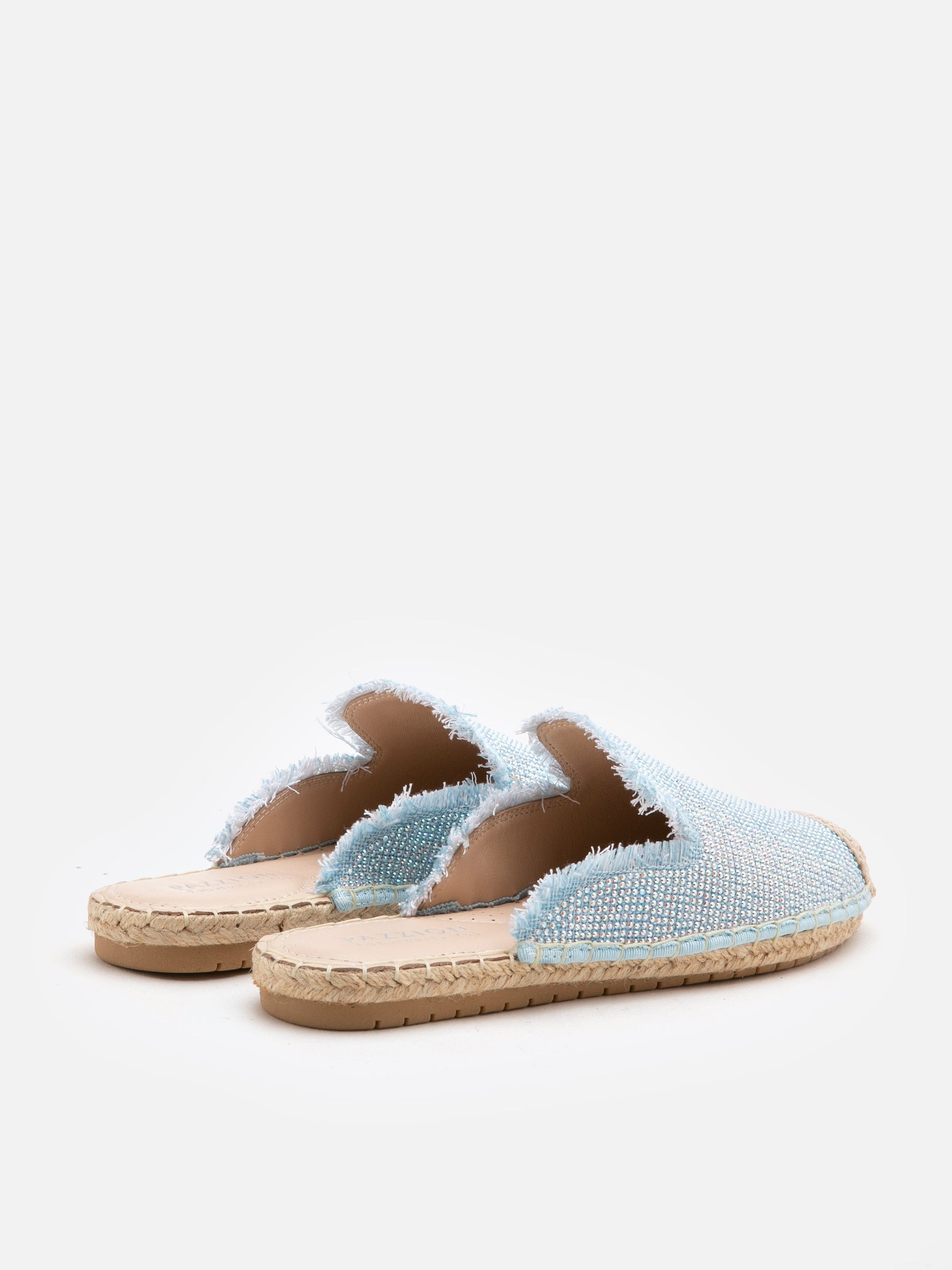 PAZZION, Saline Espadrille Mules, Blue