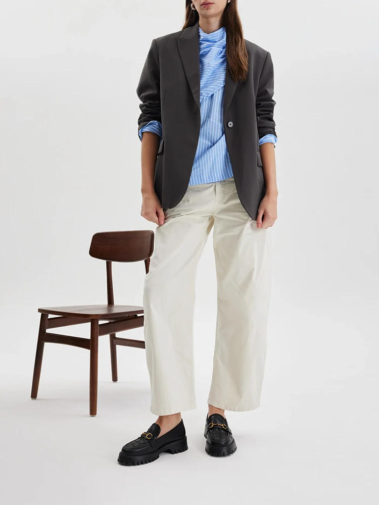 PAZZION, Serivelle Woven Buckle Leather Platform Loafers, Black