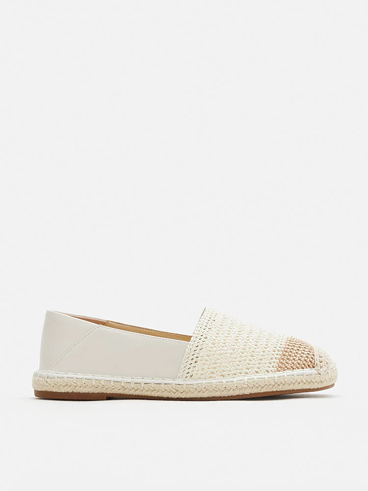 PAZZION, Shae Colour Blocked Espadrilles, Beige