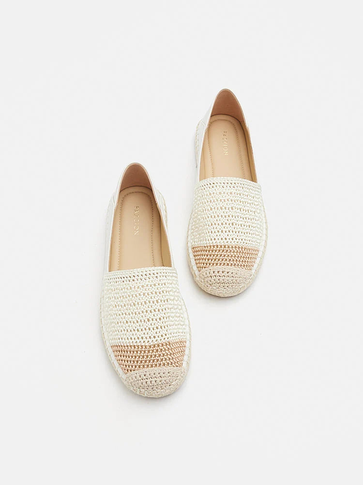 PAZZION, Shae Colour Blocked Espadrilles, Beige