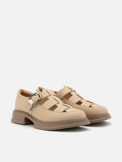 PAZZION, Sierra Fisherman Loafers, Almond