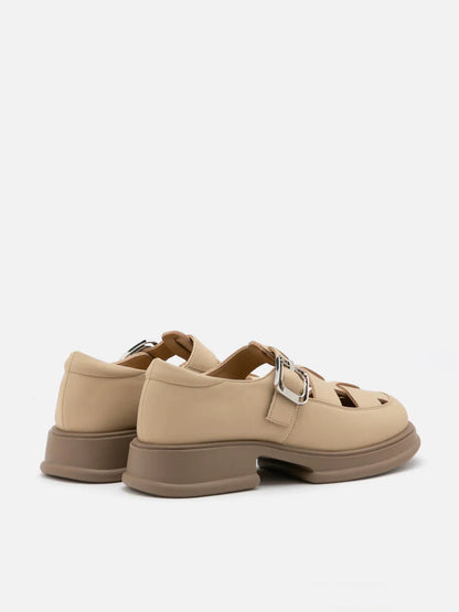 PAZZION, Sierra Fisherman Loafers, Almond