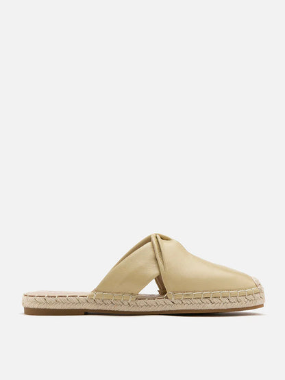 PAZZION, Sonja Twist Strap Espadrille Mules, Yellow