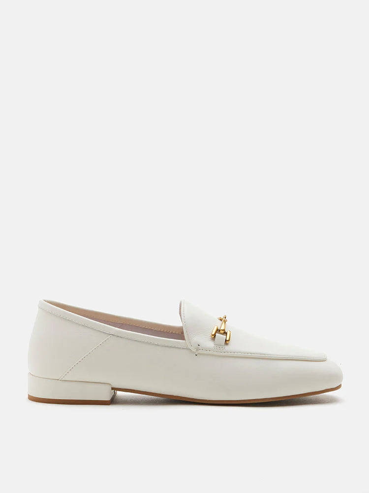 PAZZION, Tabitha Horsebit Loafers, Beige