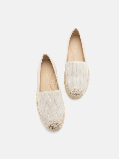 PAZZION, Taryn Leather Espadrilles, Beige