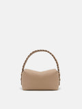 PAZZION, Thanee Slouchy Chained Leather Shoulder Bag, Khaki