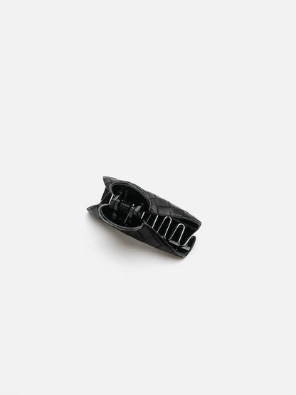PAZZION, Tiana Woven Claw Clip, Black