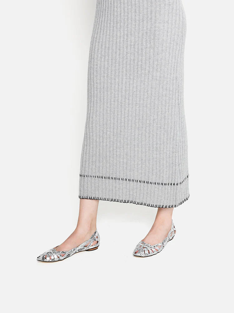 PAZZION, Twyla Weaved Flats, Grey