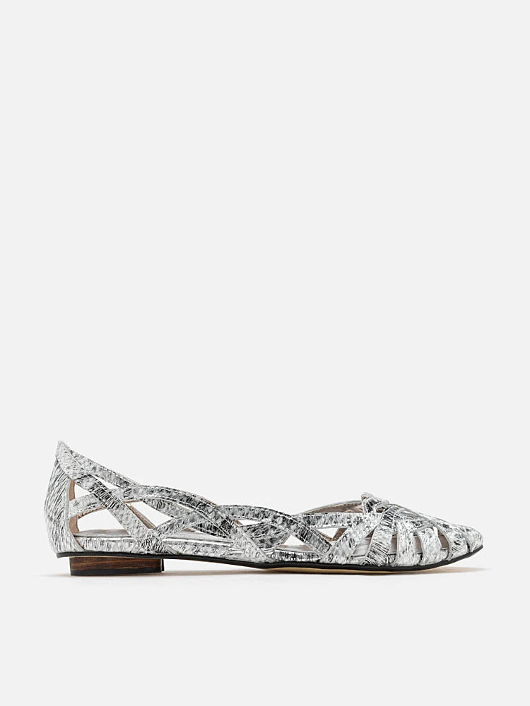 PAZZION, Twyla Weaved Flats, Grey