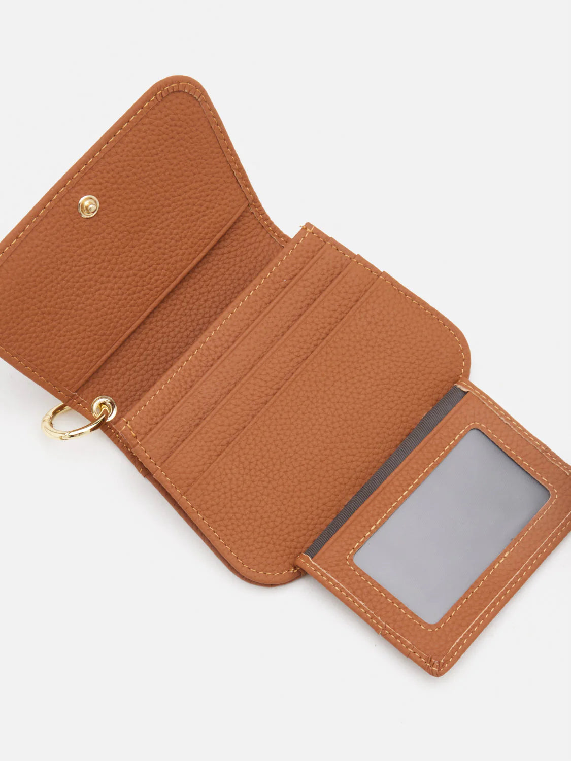 PAZZION, Valeria Compact Wallet, Brown