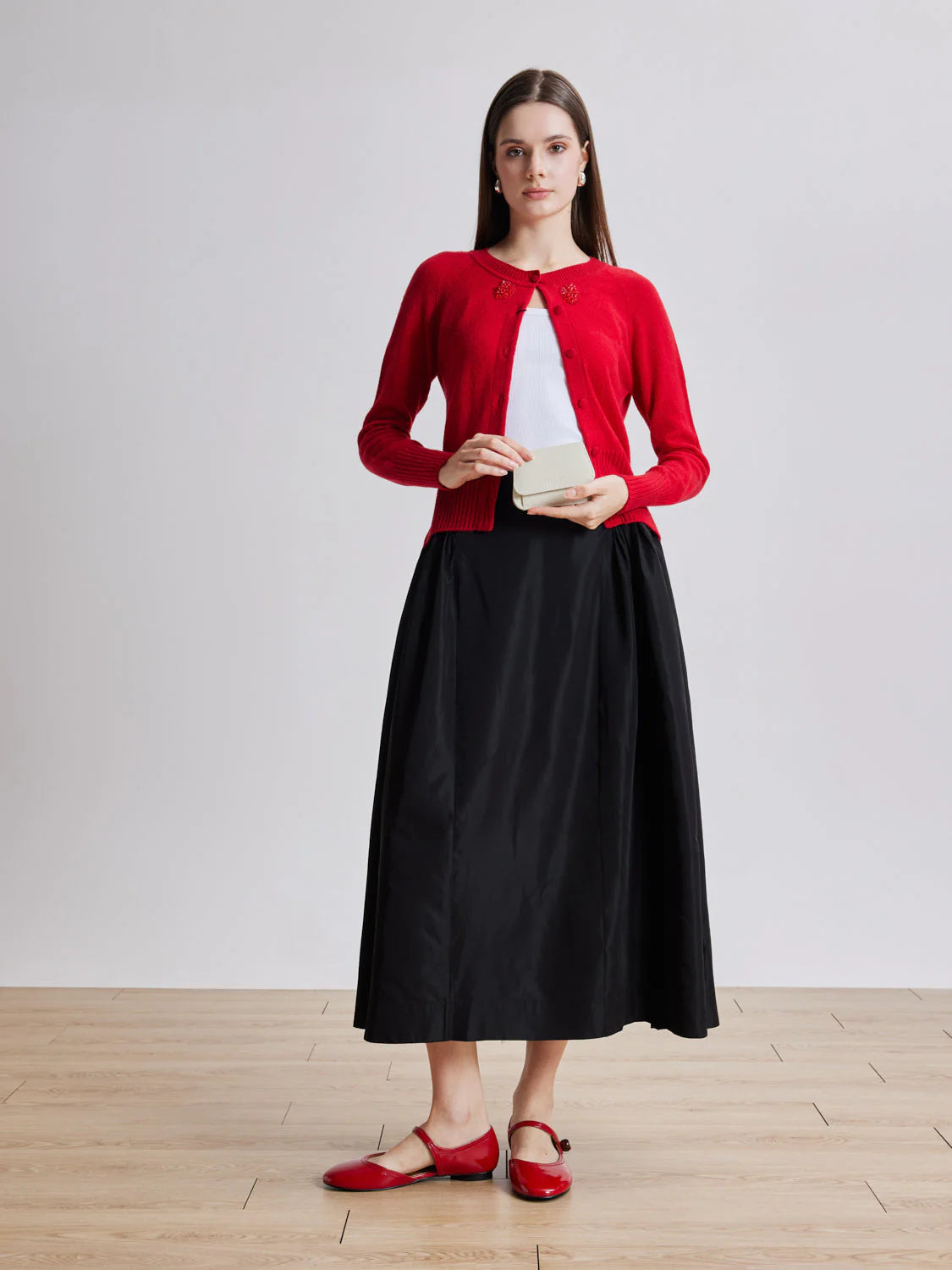 PAZZION, Valeria Compact Wallet, White