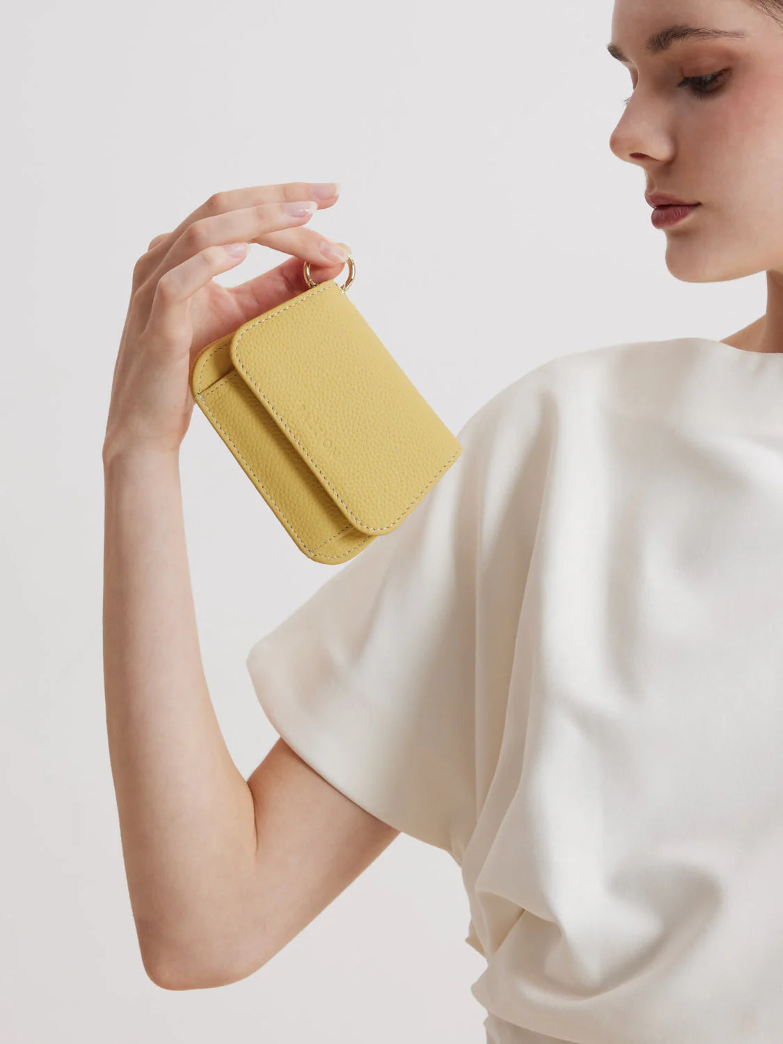 PAZZION, Valeria Compact Wallet, Yellow