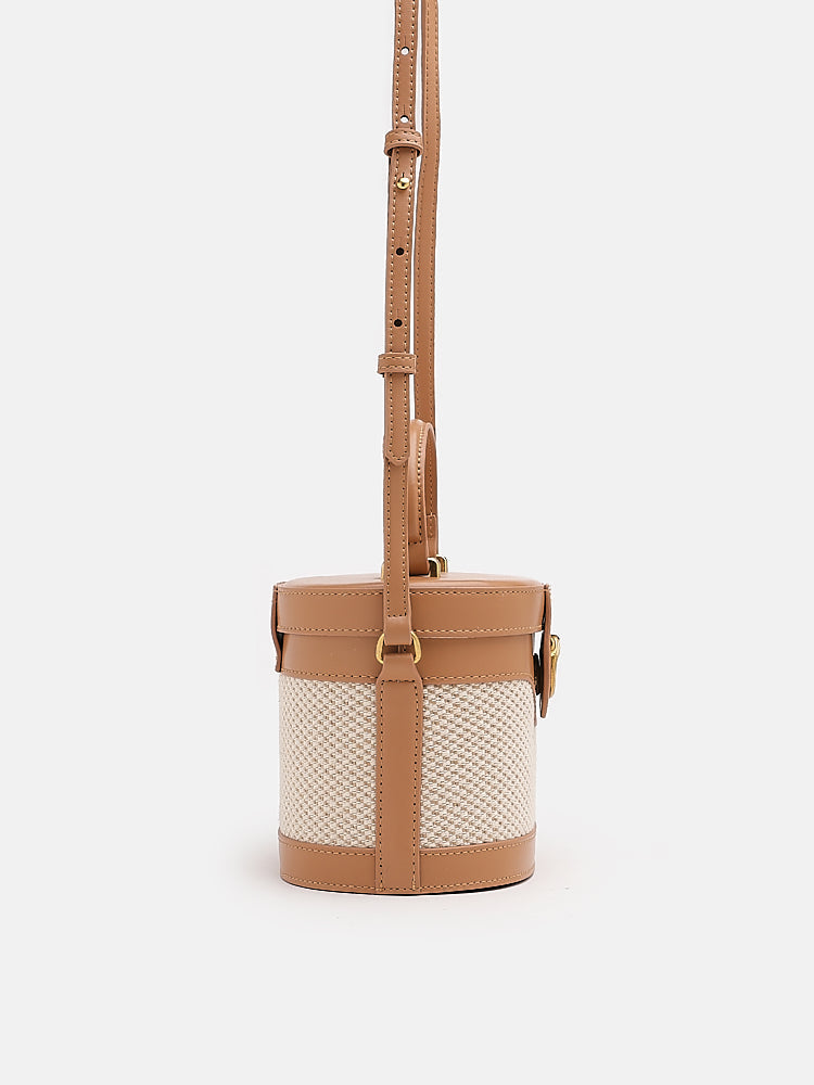 PAZZION, Willow XS Bucket Bag, Almond