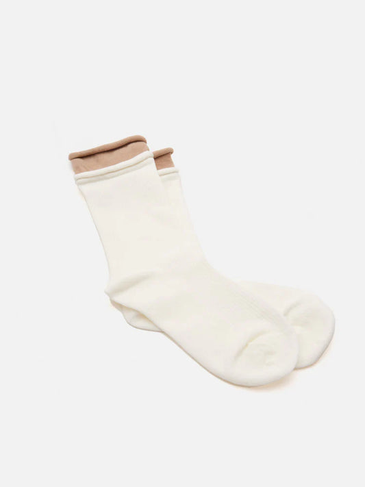PAZZION, Yoko Plain Socks, Beige