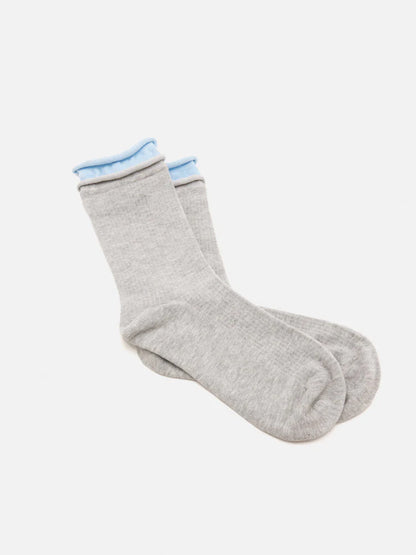 PAZZION, Yoko Plain Socks, Grey