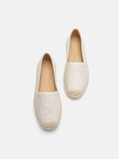 PAZZION, Zuma Quilted Espadrilles, Beige